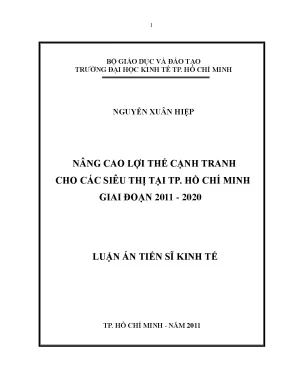 Nâng cao lợi thế cạnh tranh cho siêu thị tại TP. Hồ Chí