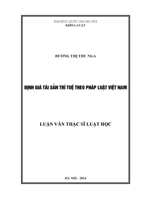 Định Giá Tài Sản Trí Tuệ Theo Pháp Luật Việt Nam