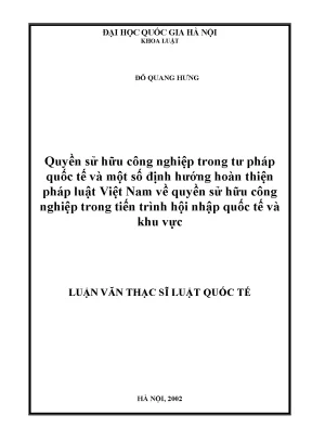 Quyền Sở Hữu Công Nghiệp và Hoàn Thiện Pháp Luật Việt