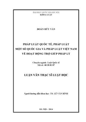 Nghiên cứu về trợ giúp pháp lý tại Việt Nam và quốc tế