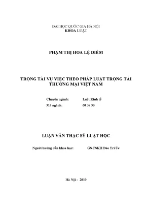 Nâng cao hiệu quả trọng tài vụ việc theo pháp luật