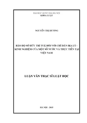 Bảo hộ sở hữu trí tuệ đối với chỉ dẫn địa lý: Kinh