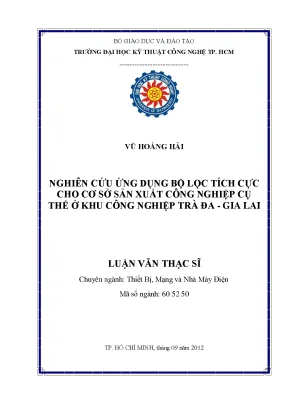 Nghiên cứu ứng dụng bộ lọc tích cực trong sản xuất công