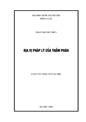 Địa Vị Pháp Lý Của Thẩm Phán: Nghiên Cứu và Phân Tích