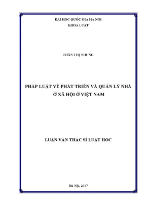 Phát Triển và Quản Lý Nhà Ở Xã Hội Tại Việt Nam: Nghiên