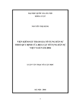 Viện Kiểm Sát Tham Gia Tố Tụng Dân Sự Theo Bộ Luật Tố