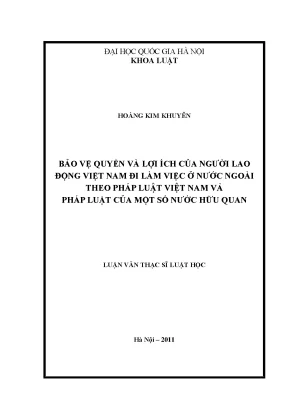 Bảo vệ quyền lợi người lao động Việt Nam làm việc ở nước