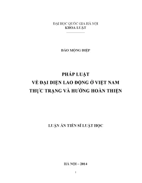 Hoàn thiện pháp luật về đại diện lao động ở Việt Nam: