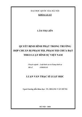 Quyết Định Hình Phạt Trong Trường Hợp Chuẩn Bị Phạm Tội