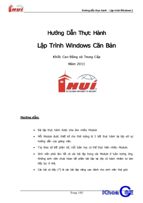 Hướng Dẫn Lập Trình Windows Cơ Bản Cho Người Mới Bắt Đầu