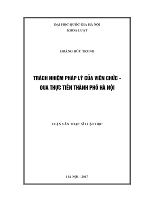 Trách Nhiệm Pháp Lý Của Viên Chức Tại Hà Nội: Thực Tiễn