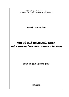 Nghiên cứu quá trình ngẫu nhiên phân thứ và ứng dụng
