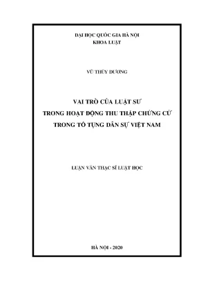 Vai trò của luật sư trong thu thập chứng cứ tố tụng dân