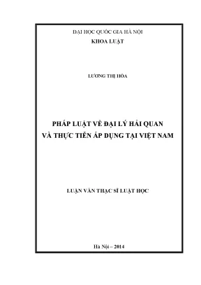 Nghiên cứu về đại lý hải quan và thực tiễn áp dụng tại