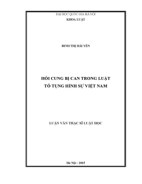 Hỏi Cung Bị Can Trong Luật Tố Tụng Hình Sự Việt Nam