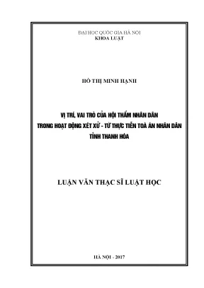 Vai trò của Hội thẩm nhân dân trong xét xử tại Tòa án