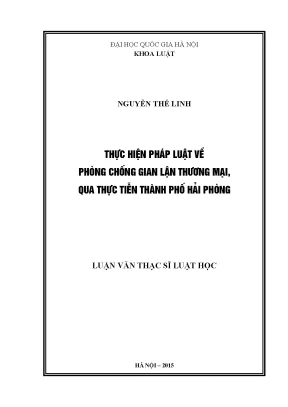 Nghiên cứu thực hiện pháp luật phòng chống gian lận