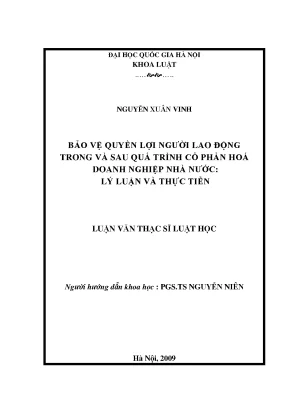 Bảo vệ quyền lợi người lao động trong cổ phần hóa doanh