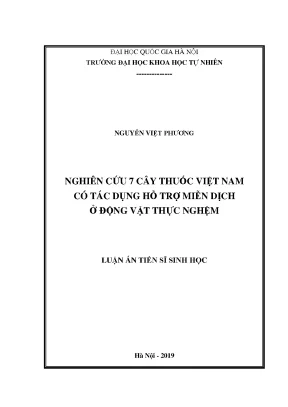 Nghiên cứu 7 cây thuốc Việt Nam hỗ trợ miễn dịch cho 