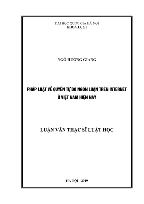 Quyền tự do ngôn luận trên Internet ở Việt Nam: Thực