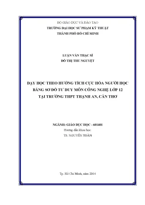 Dạy Học Tích Cực Môn Công Nghệ Lớp 12 Bằng Sơ Đồ Tư Duy
