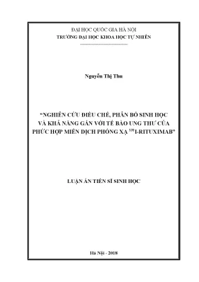 Nghiên cứu phức hợp miễn dịch phóng xạ 131I-rituximab