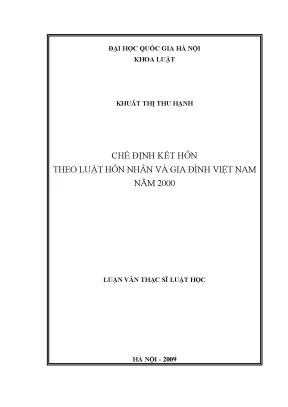 Chế Định Kết Hôn Theo Luật Hôn Nhân Và Gia Đình Việt Nam