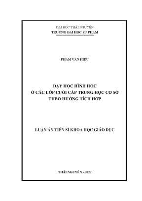 Dạy Học Hình Học Tích Hợp Ở Cuối Cấp Trung Học Cơ Sở