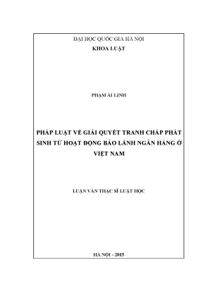 Giải Quyết Tranh Chấp Bảo Lãnh Ngân Hàng Tại Việt Nam