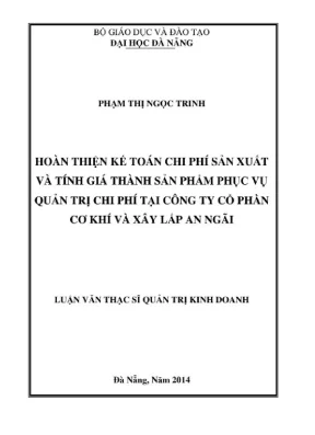 Cách Hoàn Thiện Kế Toán Chi Phí Hiệu Quả
