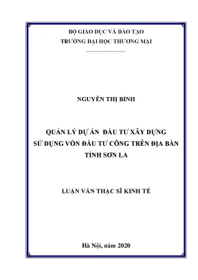 Quản Lý Dự Án Đầu Tư Xây Dựng Tại Sơn La