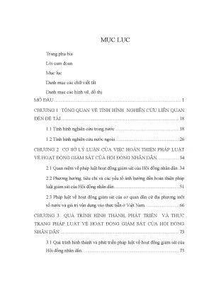 Hoàn thiện pháp luật giám sát của Hội đồng nhân dân:
