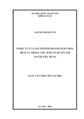 Nghĩa vụ của người kinh doanh trong bảo vệ quyền lợi