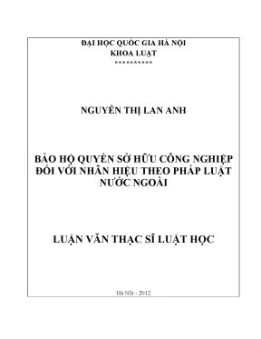 Bảo Hộ Quyền Sở Hữu Công Nghiệp Đối Với Nhãn Hiệu Theo