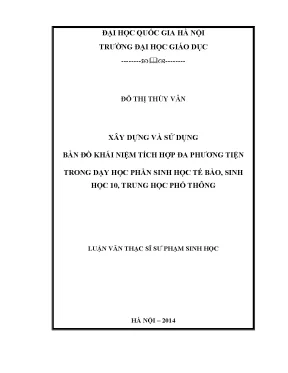 Ứng dụng bản đồ khái niệm đa phương tiện trong dạy học