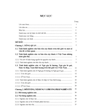 Nghiên cứu sinh học bốn loài cây thuốc quý họ Ngũ gia bì