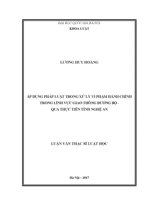 Nâng cao hiệu quả áp dụng pháp luật trong xử lý vi phạm 