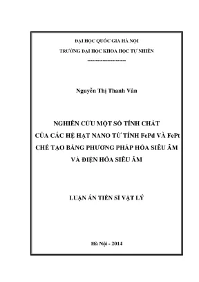 Nghiên cứu tính chất hạt nano từ tính FePd và FePt chế