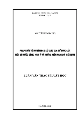 Mô Hình Cơ Sở Giáo Dục Tư Thục Ở Đông Nam Á: Bài Học Và