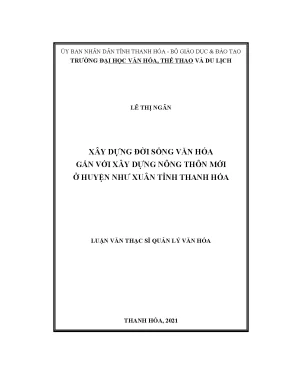 Xây Dựng Đời Sống Văn Hóa Gắn Với Nông Thôn Mới Tại