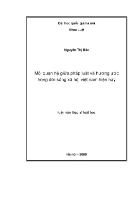 Mối Quan Hệ Giữa Pháp Luật và Hương Ước Trong Đời Sống