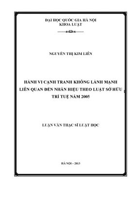 Nghiên cứu hành vi cạnh tranh không lành mạnh liên quan