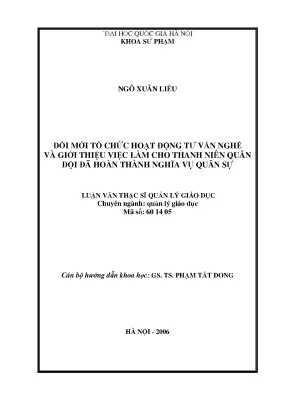 Đổi mới hoạt động tư vấn nghề và giới thiệu việc làm cho