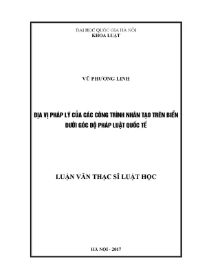 Địa Vị Pháp Lý Của Công Trình Nhân Tạo Trên Biển Theo