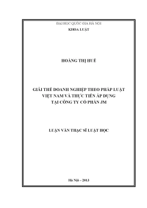Giải thể doanh nghiệp theo pháp luật Việt Nam: Thực tiễn