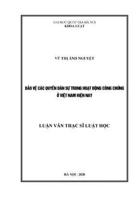Bảo vệ quyền dân sự trong hoạt động công chứng tại Việt Nam