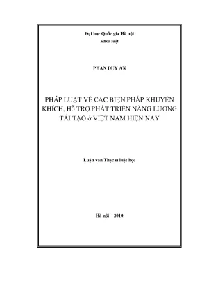 Phát Triển Năng Lượng Tái Tạo Ở Việt Nam: Các Biện Pháp