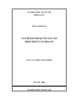 Bảo hộ quyền tác giả theo pháp luật Hoa Kỳ: Những vấn đề