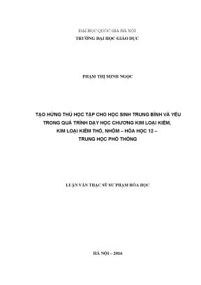 Tạo Hứng Thú Học Tập Cho Học Sinh Trung Bình Và Yếu