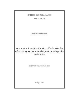 Nghiên cứu quy chế và thực tiễn xét xử của Tòa án Công